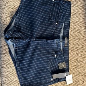 Abercrombie & Fitch Mid-rise Short - Size 30 - Navy & White Stripe